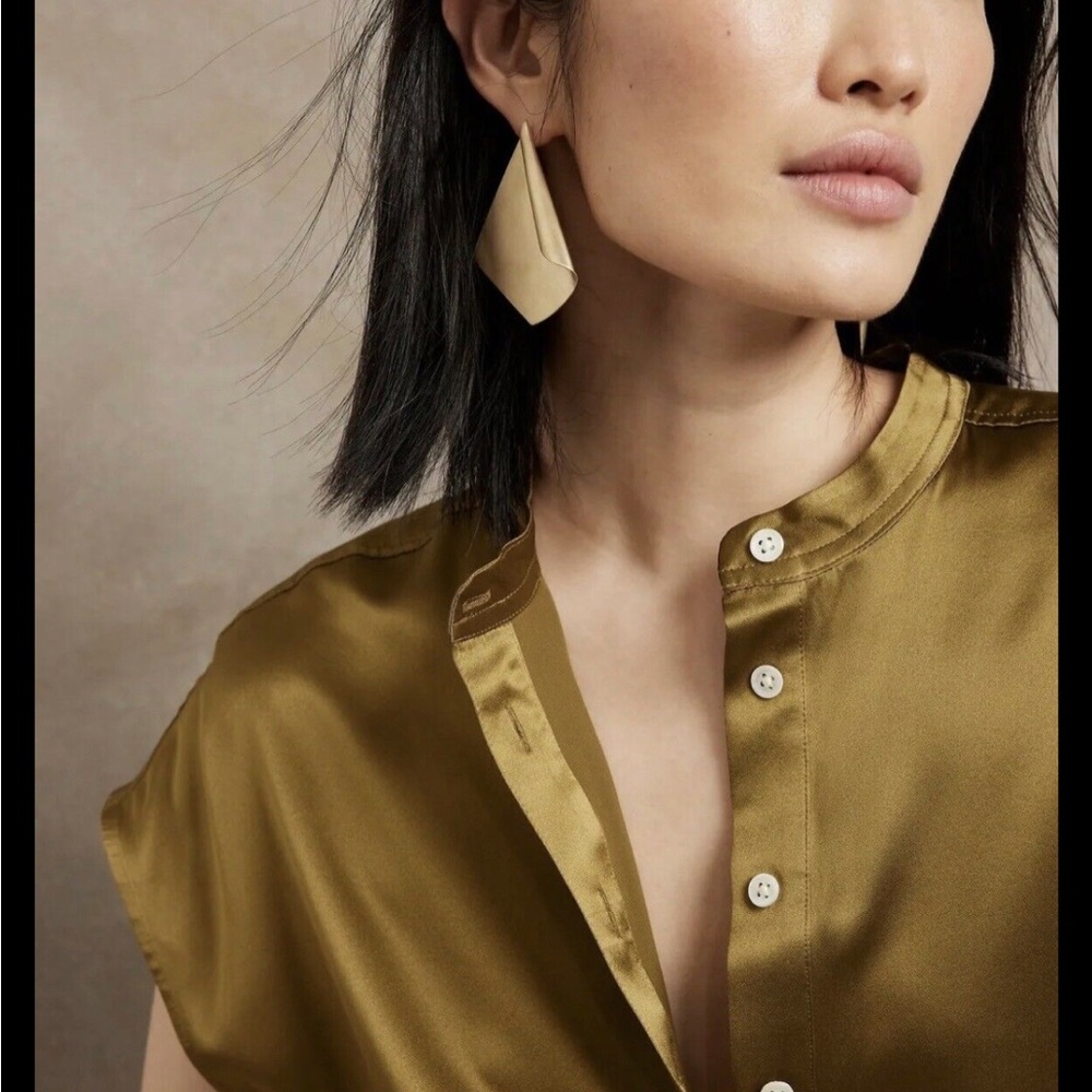Banana Republic Serenade Tunic Silk Top